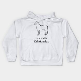 Horse quotes funny equestrian gift cute style Kids Hoodie